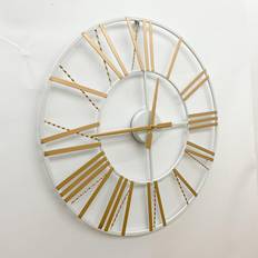 Brown Clocks Buttercup Farm L2 White/Brown Wall Clock