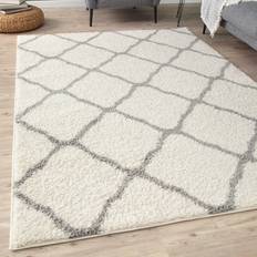 THE RUGS Myshaggy Collection Moroccan Ivory White, Beige