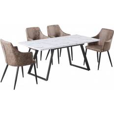 Rectangulaire Ensembles de Salle à Manger Life Interiors 'Zarah Toga' LUX Dining Set