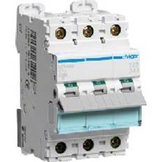 Hager Installationsmaterial Hager NCN310 Dvärgbrytare 3-polig, 10kA, C-karakteristik 10A