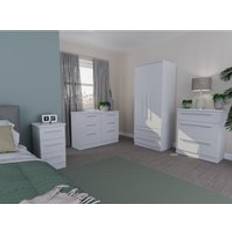 Furniture Sherwood Ready Assembled Triple Mirrored Wardrobe