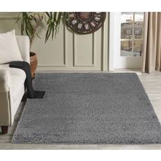 Carpets & Rugs Serdim Rugs Plain Fluffy Shaggy Grey