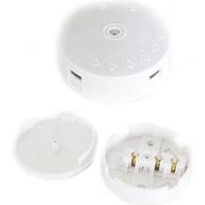 Loops 30A 3 Way White Junction Box Mains Power Cable Joiner Terminal Block Connector