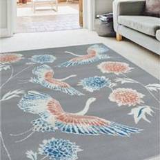 Modern Style Rugs The Homemaker Collection Abstract Crane Grey