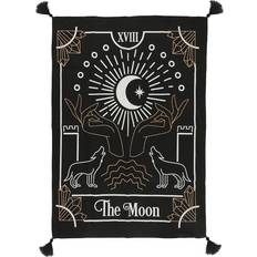 Zwart Wanddecoraties Something Different Wandkleed Katoen Tarot Kaart De Maan 65 x 48 cm