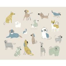 Origin Murals Happy Dogs Wall Decor