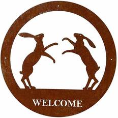 Boxing Hare Welcome Art Large