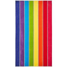 Textiles Allure Rainbow Stripe Bath Towel Natural