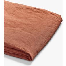 Draps à rabat - Lin Piglet Linen Flat Burnt Bed Sheet Orange