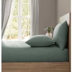 Lazy Linen Lazy Linen Plain Fitted Bed Sheet Green