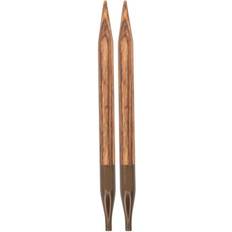 Knitpro Ginger Korte Udskiftelige Rundpinde Birk 10cm 3,50mm
