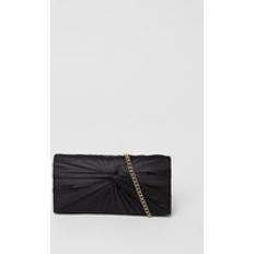 Black Clutches Dorothy Perkins Beauty Twist Front Satin Clutch Bag Black One Size