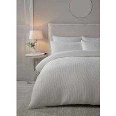 Serene 'Lindly' Waffle Duvet Cover White