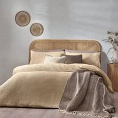 Yard Chunky Waffle Duvet Cover Beige