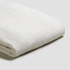 Draps à rabat - Lin Piglet Linen Flat Bed Sheet White