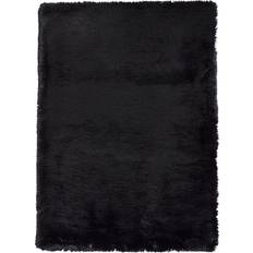 Black Carpets Think Rugs Super Teddy Black 60x120cm