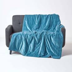 Cotton Blankets Homescapes 125 Blankets Blue (150x127cm)