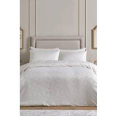 Textiles Soiree 'Montez' Luxe Jacquard Duvet Cover White