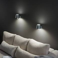 Zafferano Wall Lamps Zafferano Poldina Battery IP54 Grey Wall light