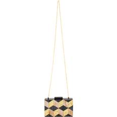 Kulta/messinki Käsilaukut Faina faina Women's Handtasche Bag Clutch, SCHWARZ Gold