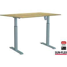 Sun-Flex EasyDesk Adapt Birch/Silver Skrivebord 80x160cm