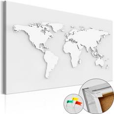 Artgeist Monochromatic World Verdenskort trykt kork