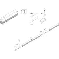 Hera EcoLite F HO LED-lyspanel påbygning, 4.000 K Loftplafond