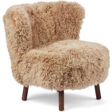 Laine Fauteuils Natures Collection Emil Sheepskin Armchair Honey Long Wool / Walnut Fauteuil