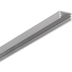Topmet 2m Aluminiumprofil SLIM8 AC2/Z Anodiserad Utanpåliggande LED-Skena Ljuslist