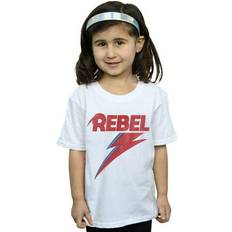 David Bowie Distressed Rebel Cotton T-Shirt White 5-6 Years
