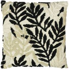 Furn Caliko Botanical Cushion Cover Black, Natural (45x45cm)
