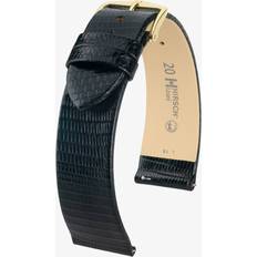 Hirsch Lizard 12mm Medium Black Leather 01766150-1-12