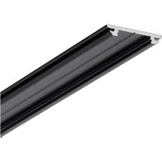Topmet 1m Aluminiumprofil ARC12 CD/U5 Svartlackerad Ljuslist