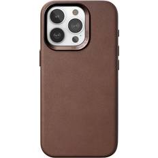 Accessoires de téléphones portables Woodcessories Bio Leather Case, Lederschutzhülle für iPhone 15 Pro, braun