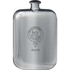 I Luv LTD Riach Family Crest Pocket 6oz Rounded Hip Flask