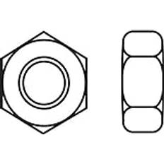 Hexagonal Nuts M4 DIN 934 Stainless Steel A2 Set of 10