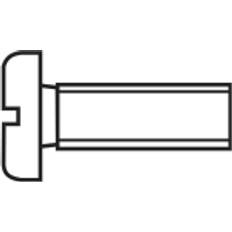 Byggmaterial Toolcraft 814709 Cylinderskruvar M3 förzinkad 100st
