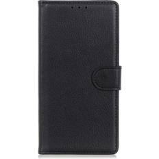 MAULUND OnePlus 12 Litchi Læder Cover m. Pung Sort