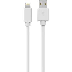 Sinox USB A Lightning opladningskabel 3 meter hvid På lager i butik