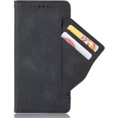 MAULUND OnePlus 9 Pro Leather Case m. Extern korthållare Svart