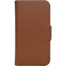 KEY iPhone 13 Nordfjord Slim Wallet Læder Cover m. Pung Brun