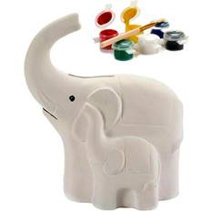 Elefanter Pyssellådor Pincello Piggy Bank Elephant White Ceramic