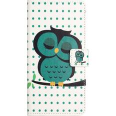Samsung Galaxy A15 Covers med kortholder MAULUND Samsung Galaxy A15 5G A15 Læder Cover m. Pung & Ståfunktion Sovende Ugle
