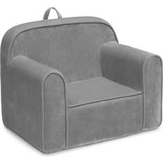 Gray Sitting Furniture Delta Children Cozee Chair Mink Velvet