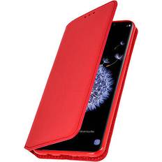 Samsung Galaxy S9 Wallet Cases Avizar Slim Classic Edition Stand Case Samsung Galaxy S9 Red