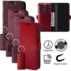 Surazo premium rfid schutz echtes ledertasche hülle samsung galaxy s24 s24 Rot