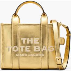 Marc Jacobs Gold Totes & Shopping Bags Marc Jacobs The Metallic Leather Small Tote Bag in Gold