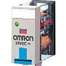 Omron Elartikler Omron Relæ Plug-in, 8-polet, Dpdt, 5a, Mech & Led-indikatorer, Spole Suppressor, Låsbar Testknap, Label F