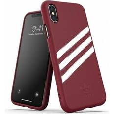 Adidas Mobile Phone Covers Adidas iphone xs max hülle case cover or moulded suede burgundy Rot