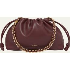Flamenco Leather Shoulder Bag - Burgundy